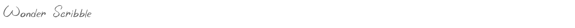 Wonder Scribble Wonder Scribble Demo.otf font preview
